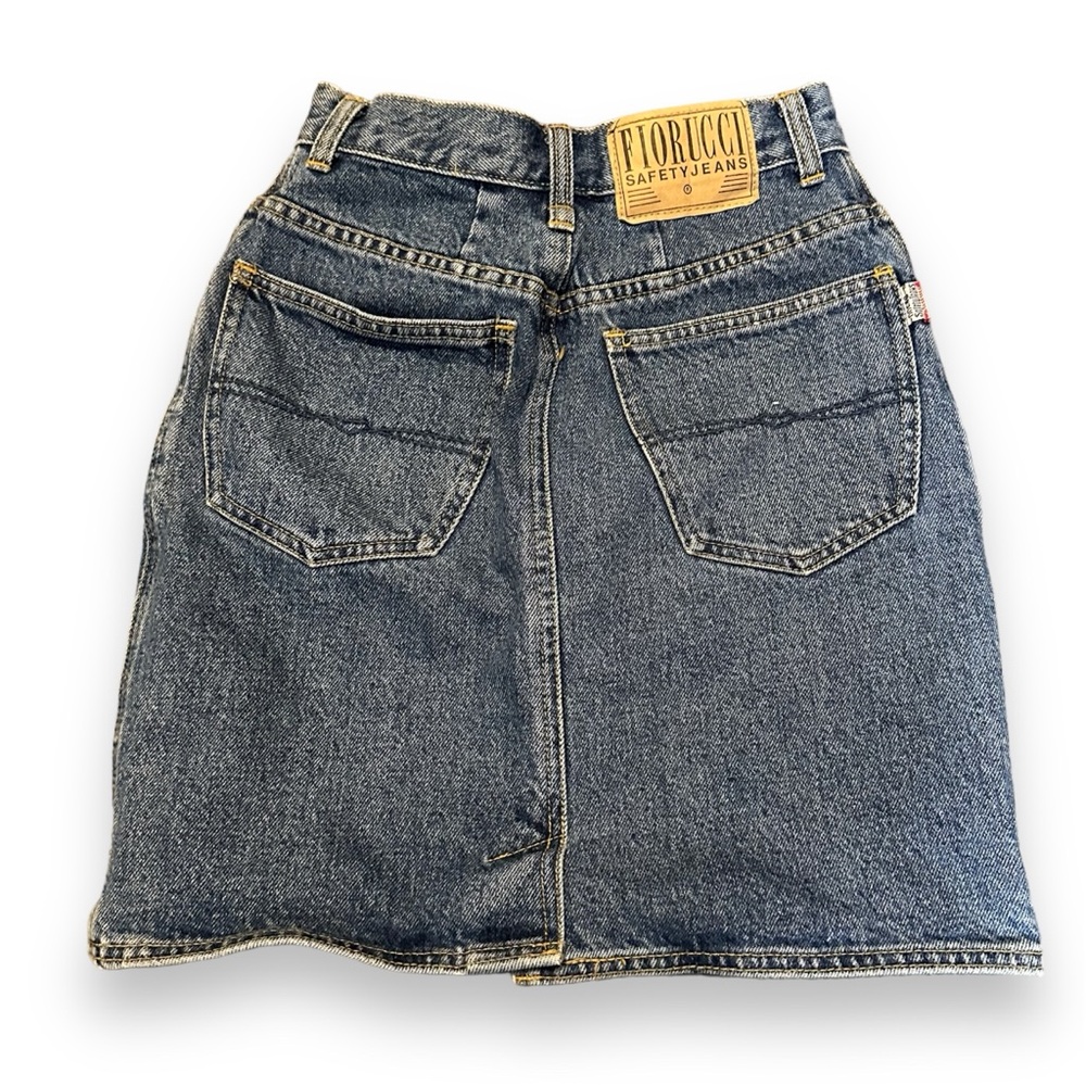 Vintage Fiorucci Safety Jeans Denim Skirt